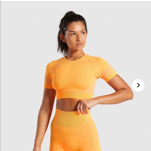 GYMSHARK Ultra Seamless Crop - small, green - Picture 3 of 3